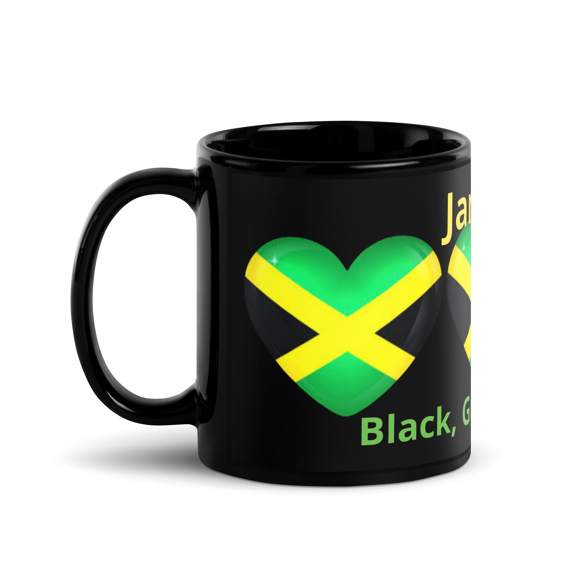 Jamaica Love Black Coffee Mug in 11oz and 15oz