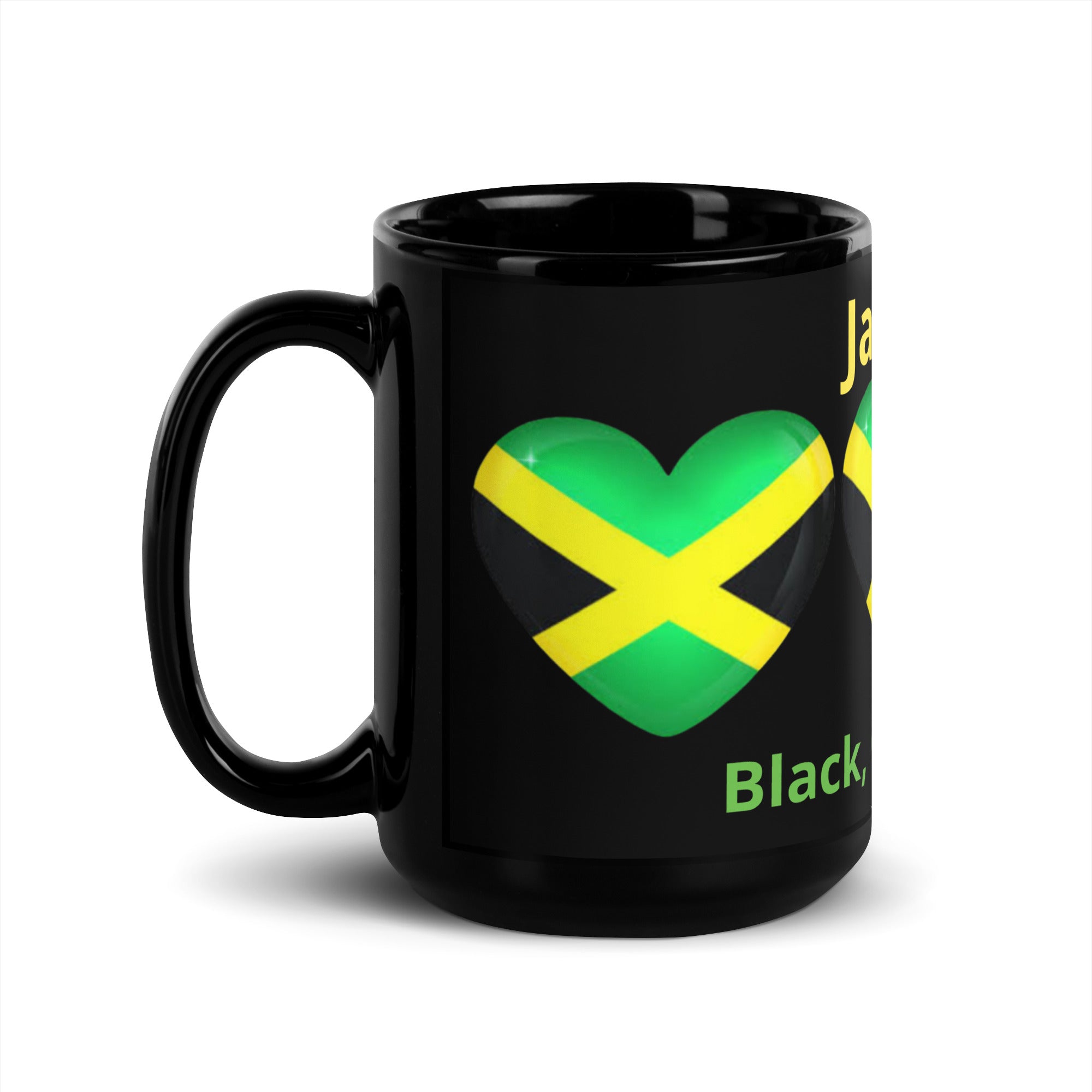 Jamaica Love Black Coffee Mug in 11oz and 15oz