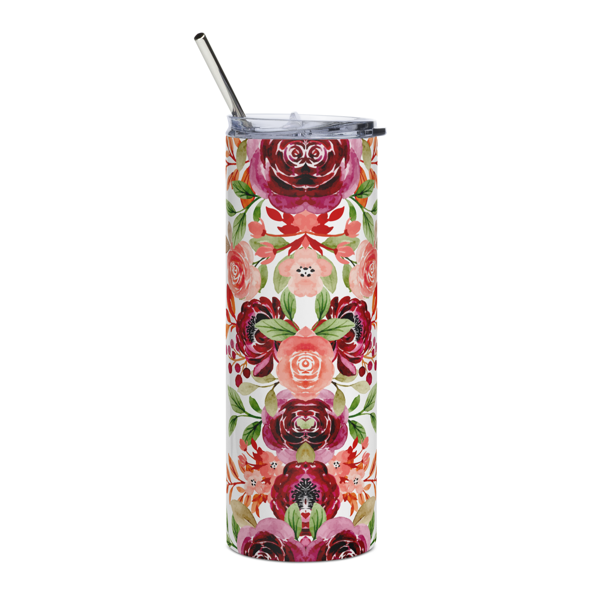 Red Flowers Pray On It Tumbler 20oz