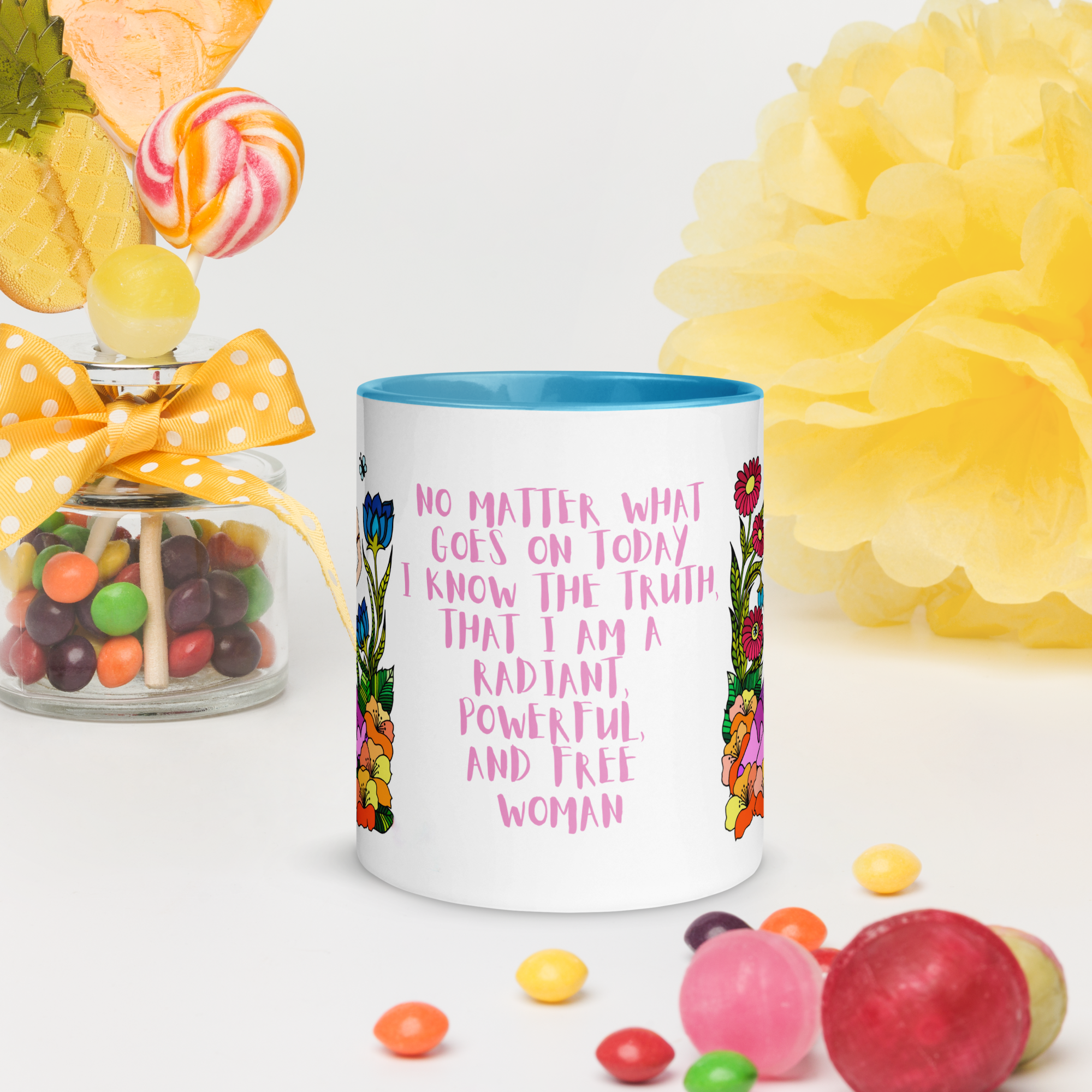 Know Your Truth Mug with Color Inside 11oz