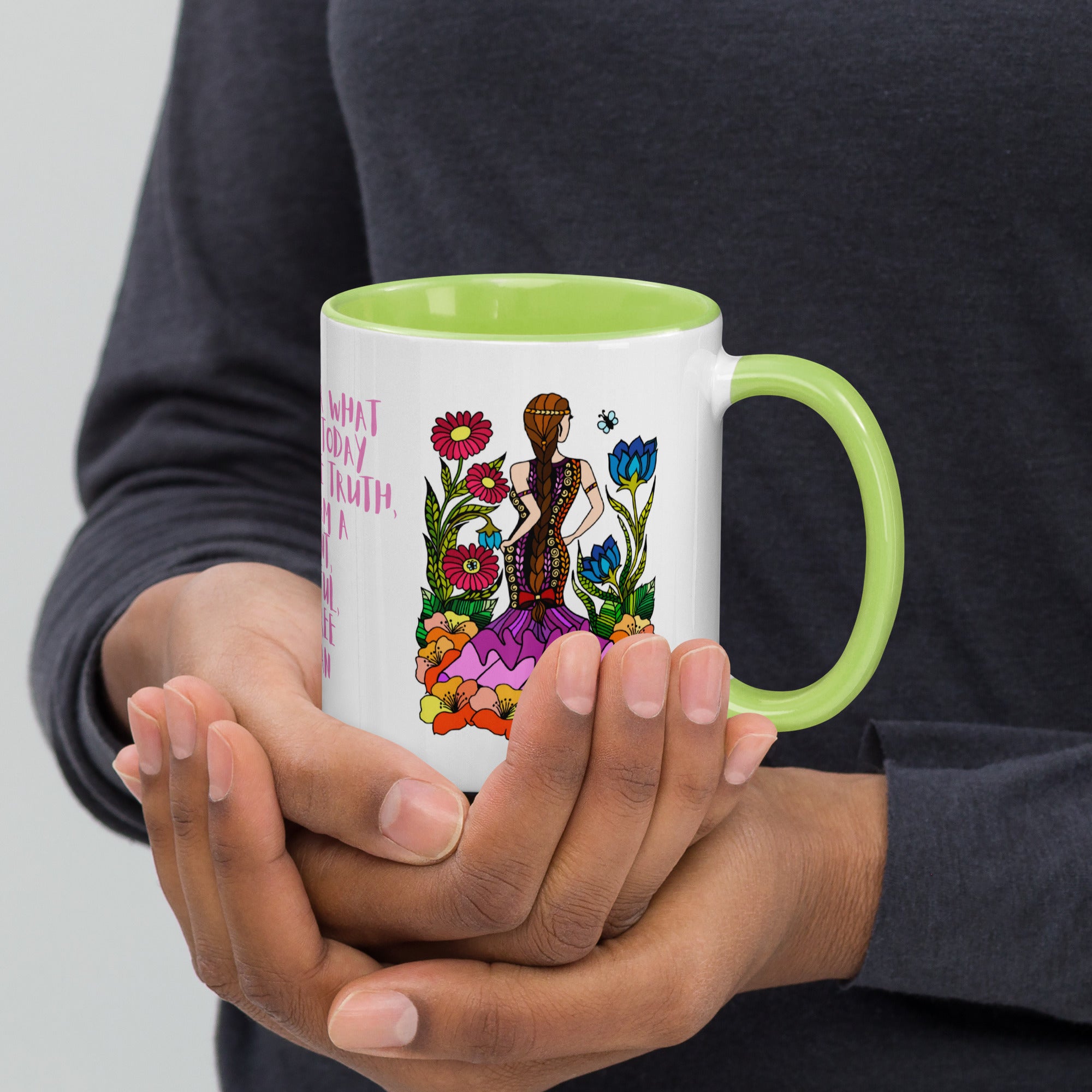 Know Your Truth Mug with Color Inside 11oz