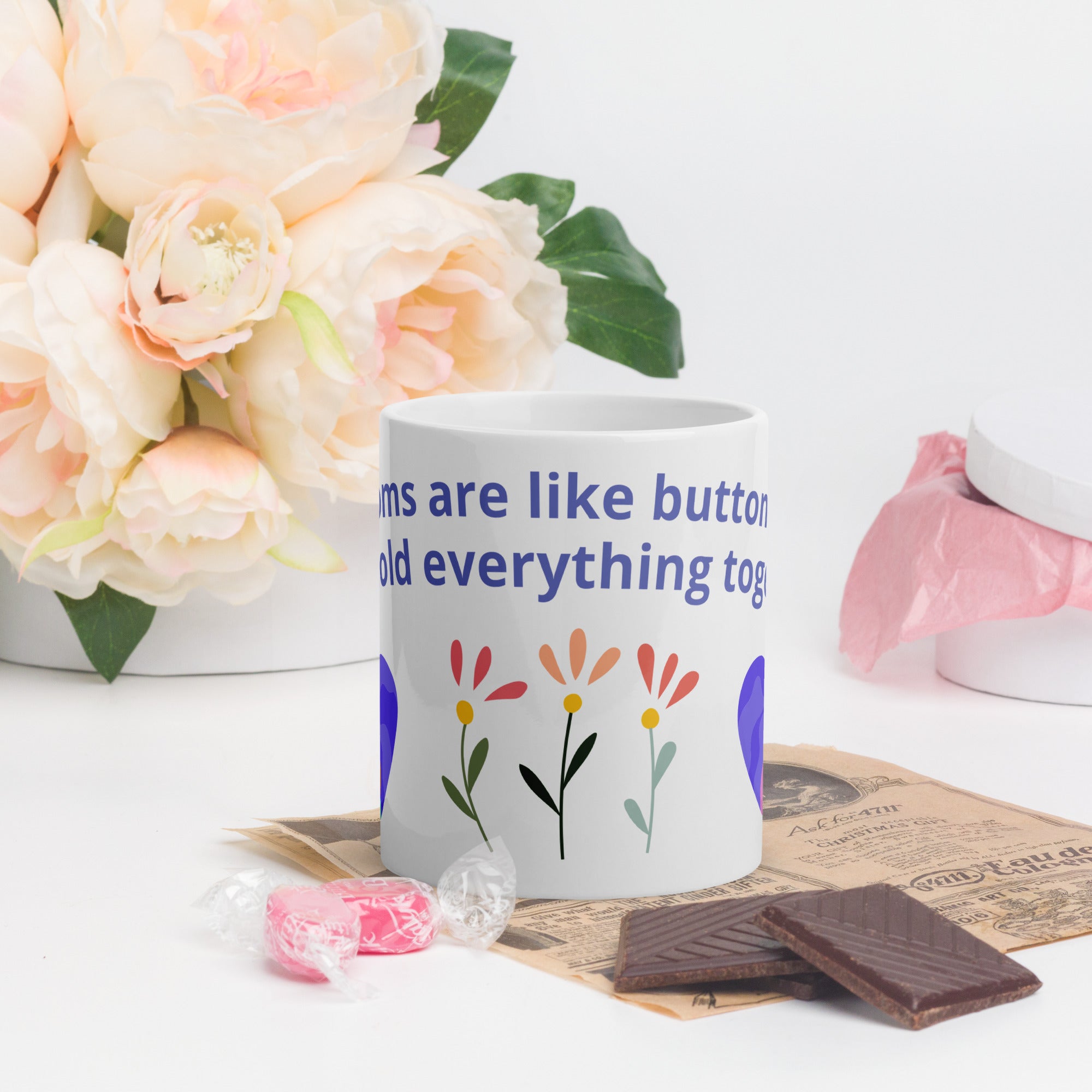 Mom's Are Like Buttons Mug 11oz and 15oz