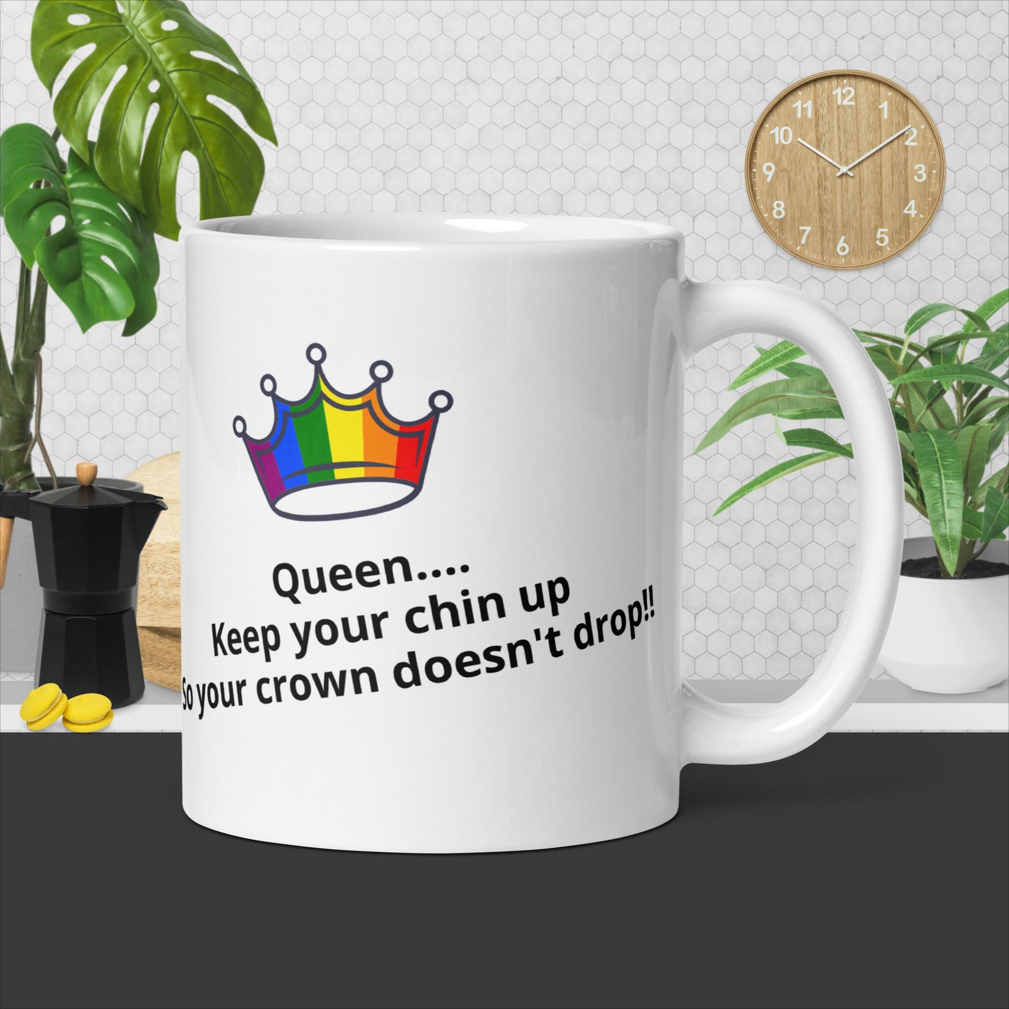 Chin Up Glossy Inspirational Mug