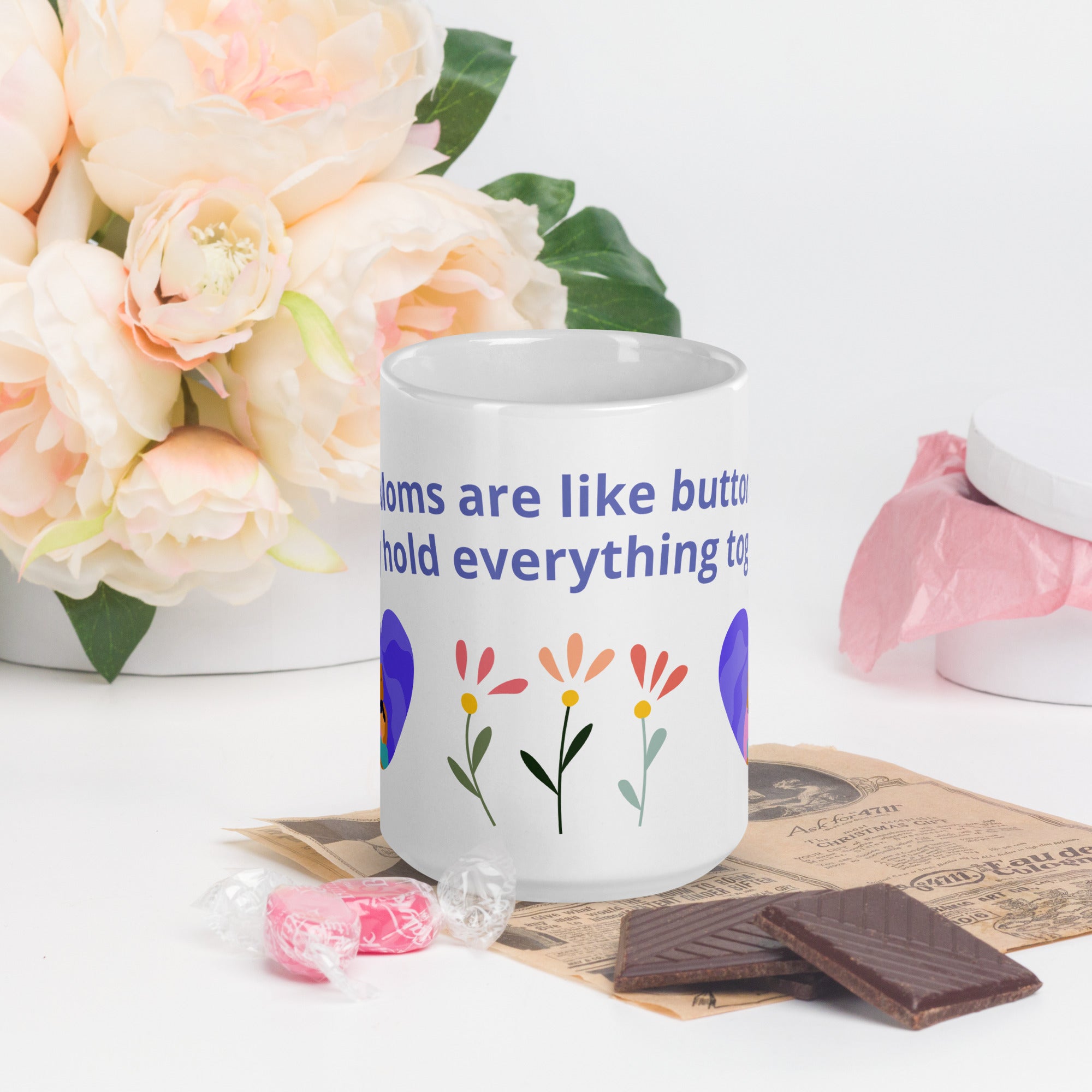 Mom's Are Like Buttons Mug 11oz and 15oz