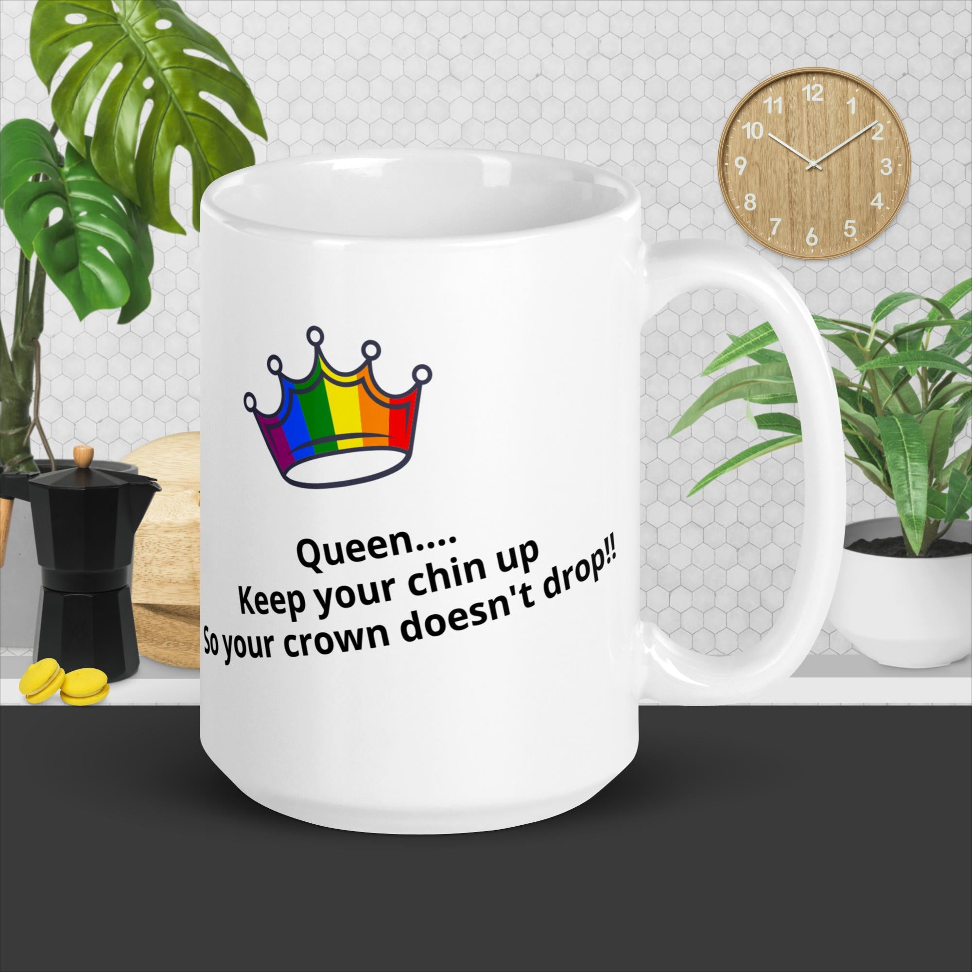 Chin Up Glossy Inspirational Mug