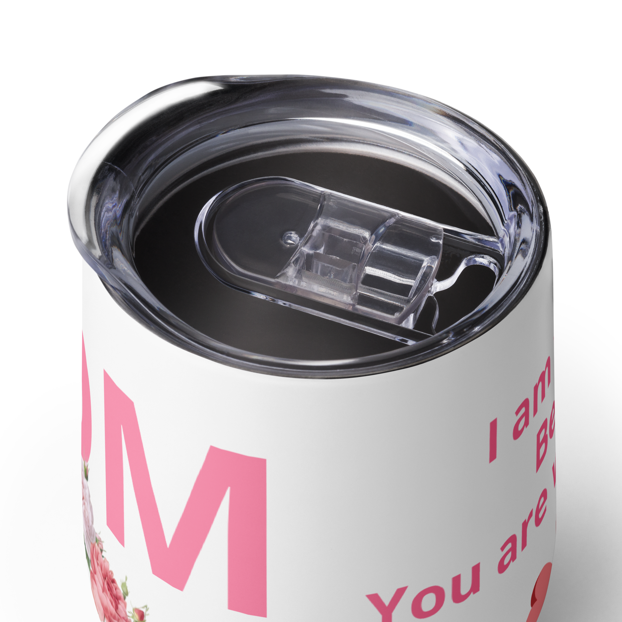 I Am Who I Am Mom Wine Tumbler 12oz